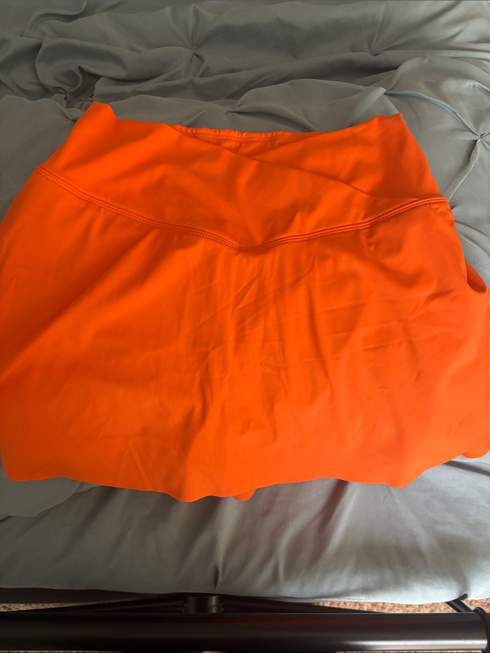 HALARA Neon Orange Circle Skirt